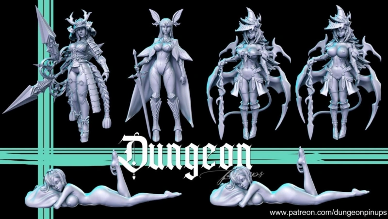 25 Dungeon Pin ups May 2023