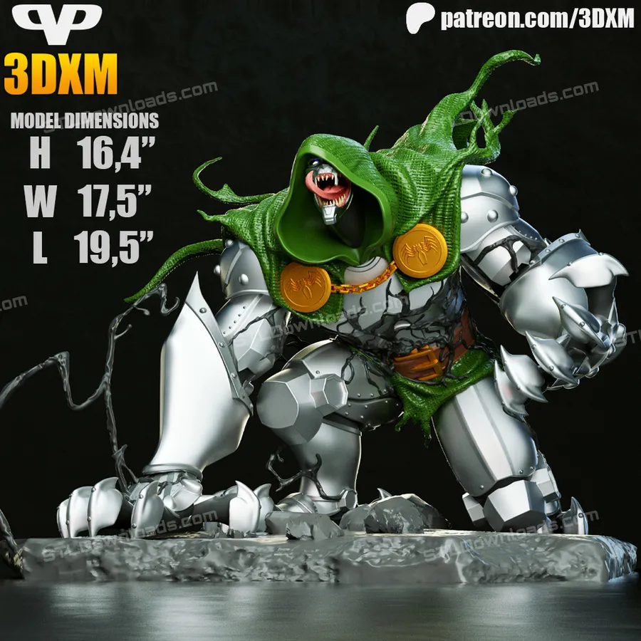 3DXM Dr Doom Venomized