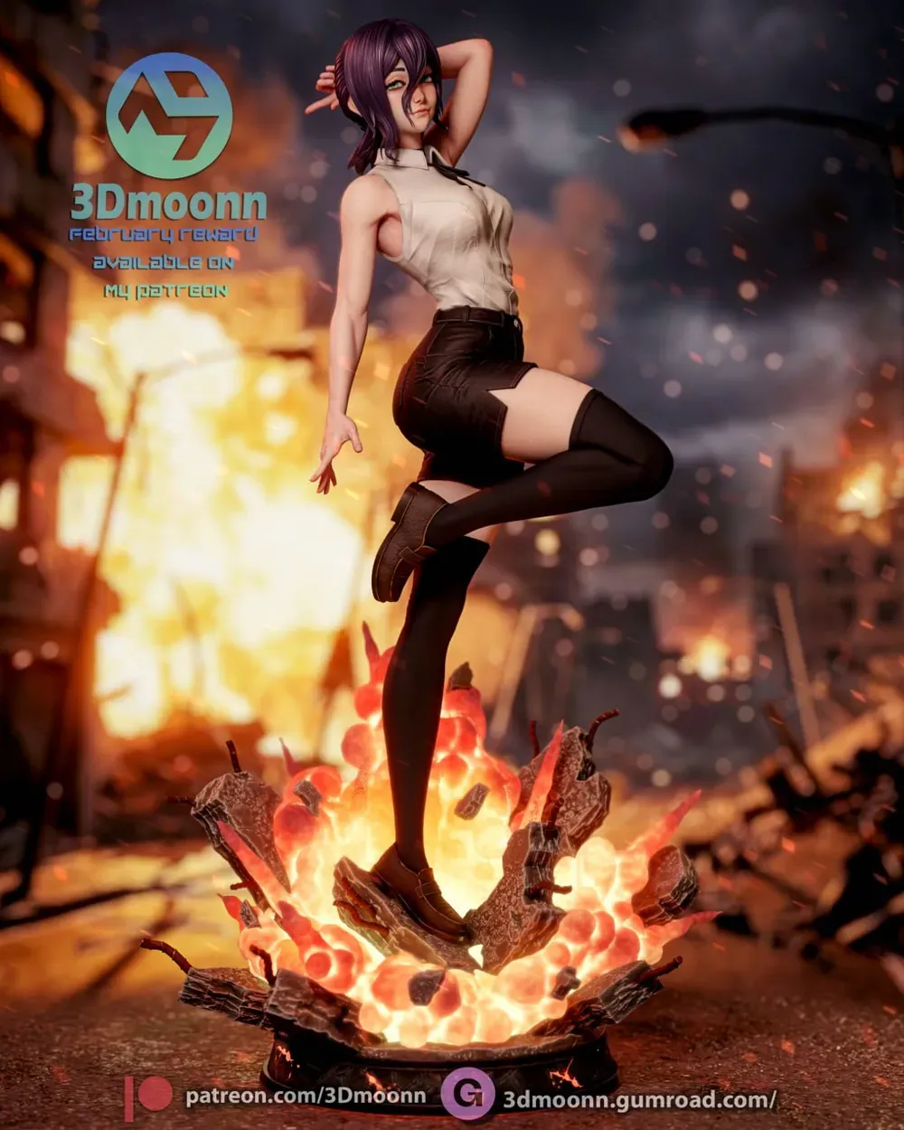 3Dmoonn Chainsaw Man Reze