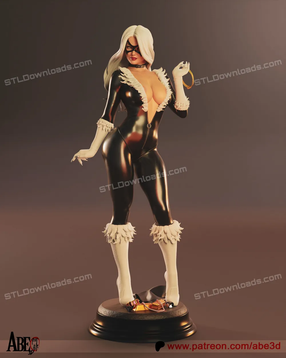 Abe3D 2025 07 Black Cat nsfw