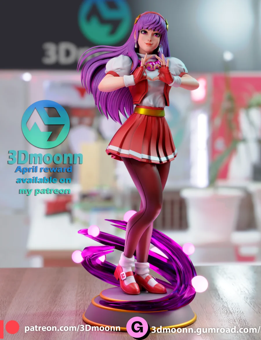 Athena – The King of Fighters STL render Athena – 3Dmoonn