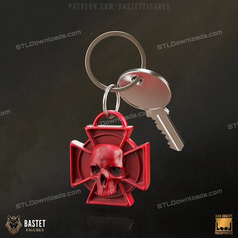 Bastet Figures Lobo Keychain