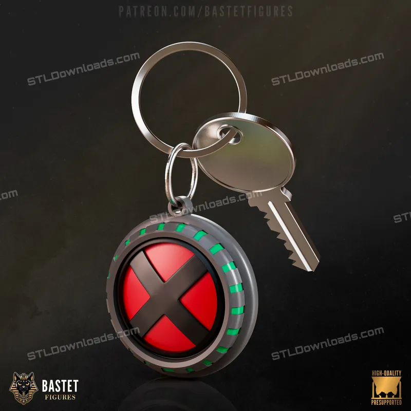 Bastet Figures Rogue X Men Keychain