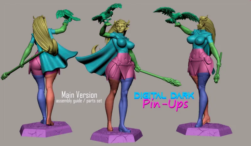 Digital Dark PinUps Keyleth Pack