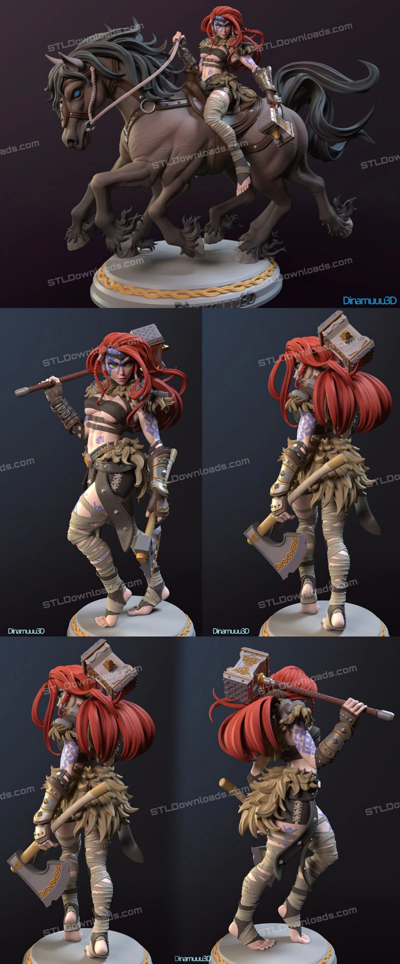 Dinamuuu3D Ygritte horseman