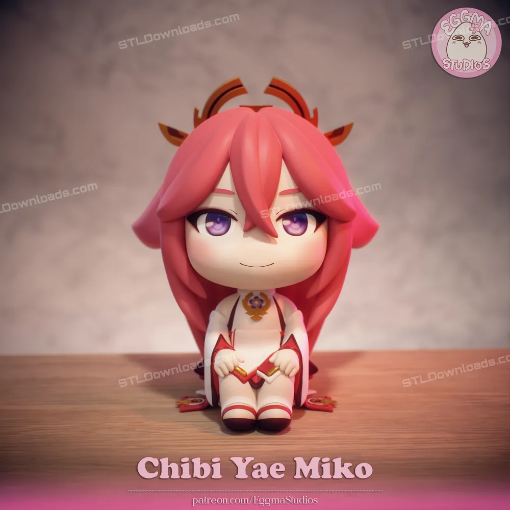 EggmaStudios Yae Miko Chibi Genshin Impact