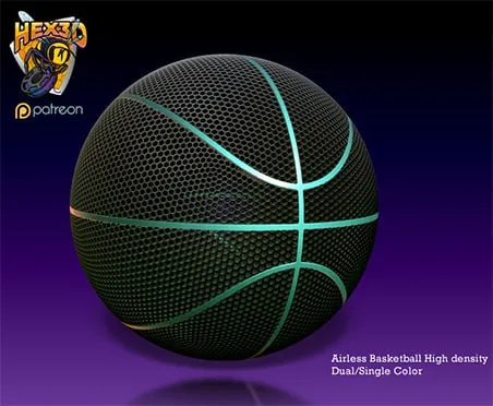 Hex3D AirlessBasketball V2