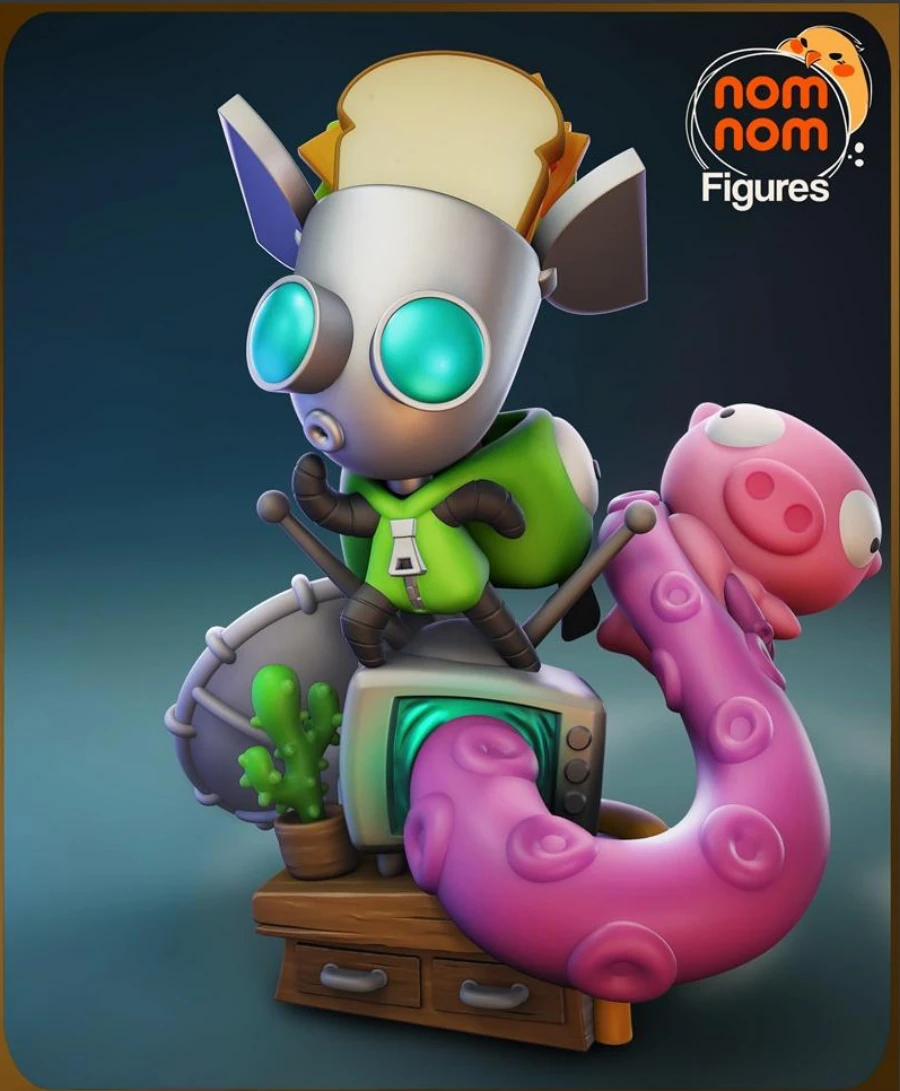 Nomnom FiguresChibi GirInvader Zim