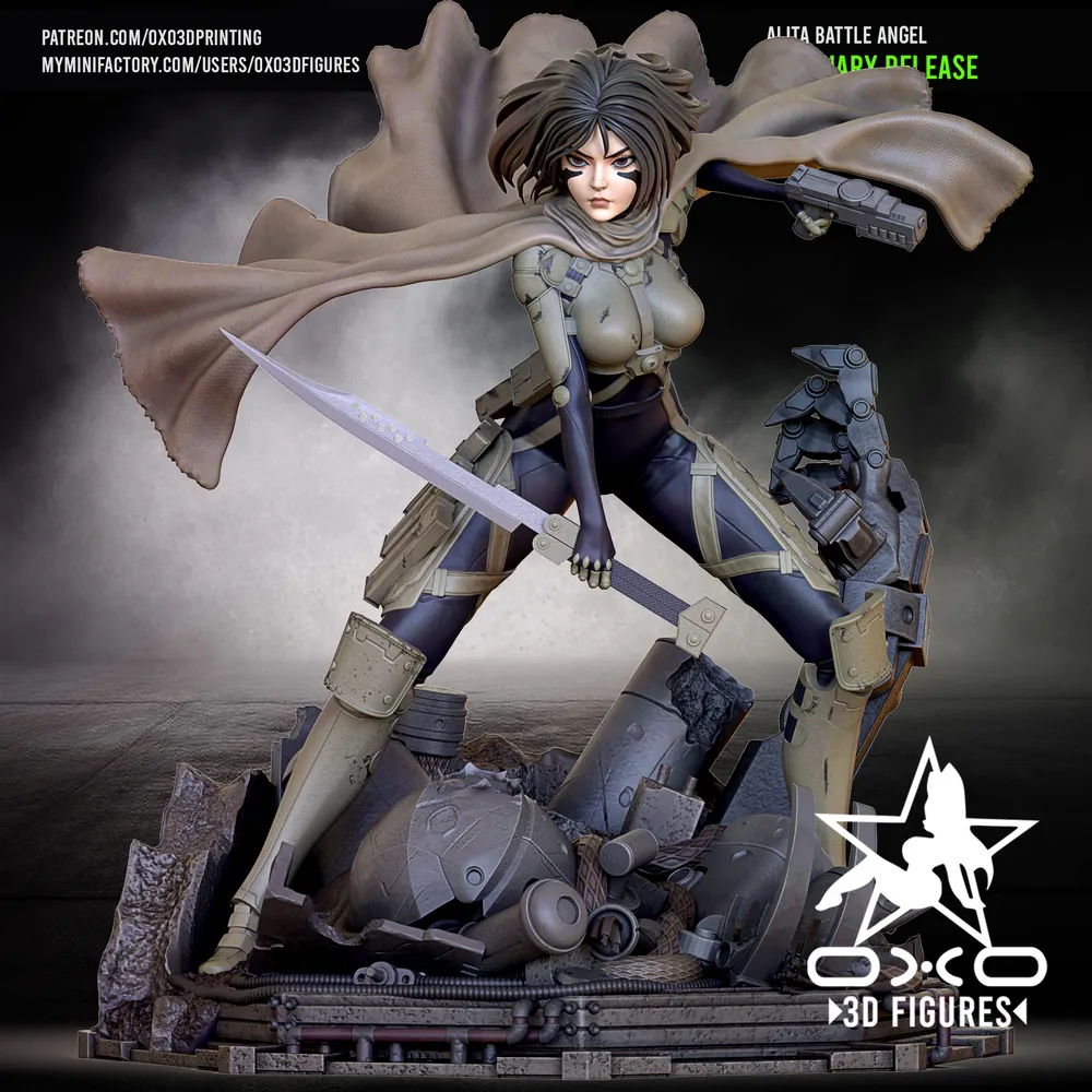 OXO3D Figures Alita Battle Angel