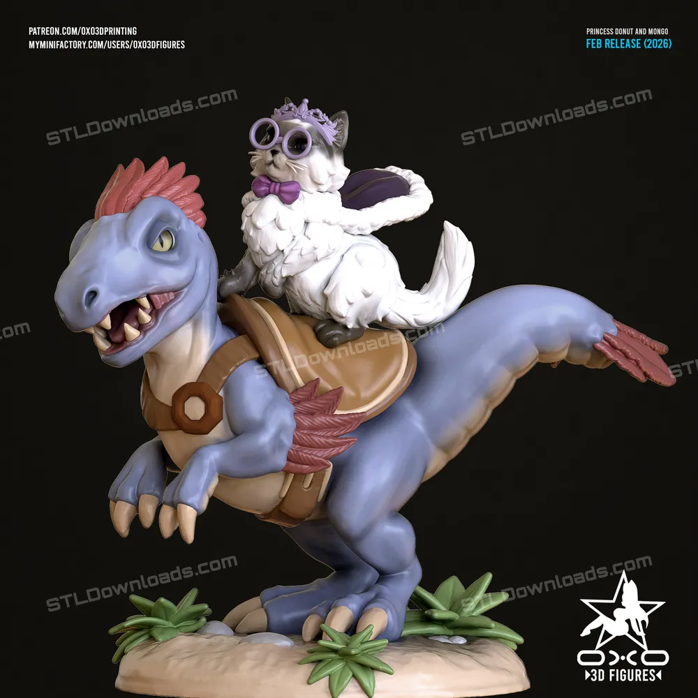 OXO3D Figures Princess Donut Mongo 100mm