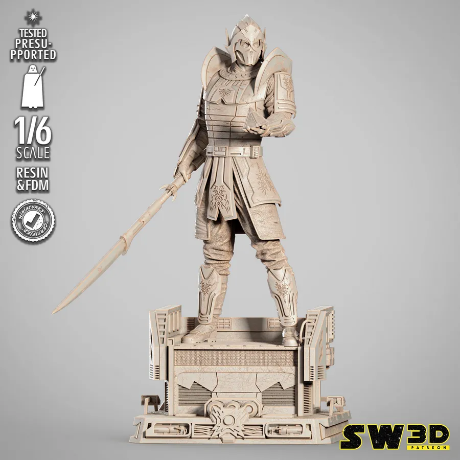 SW3D Darth Bane Sculpture