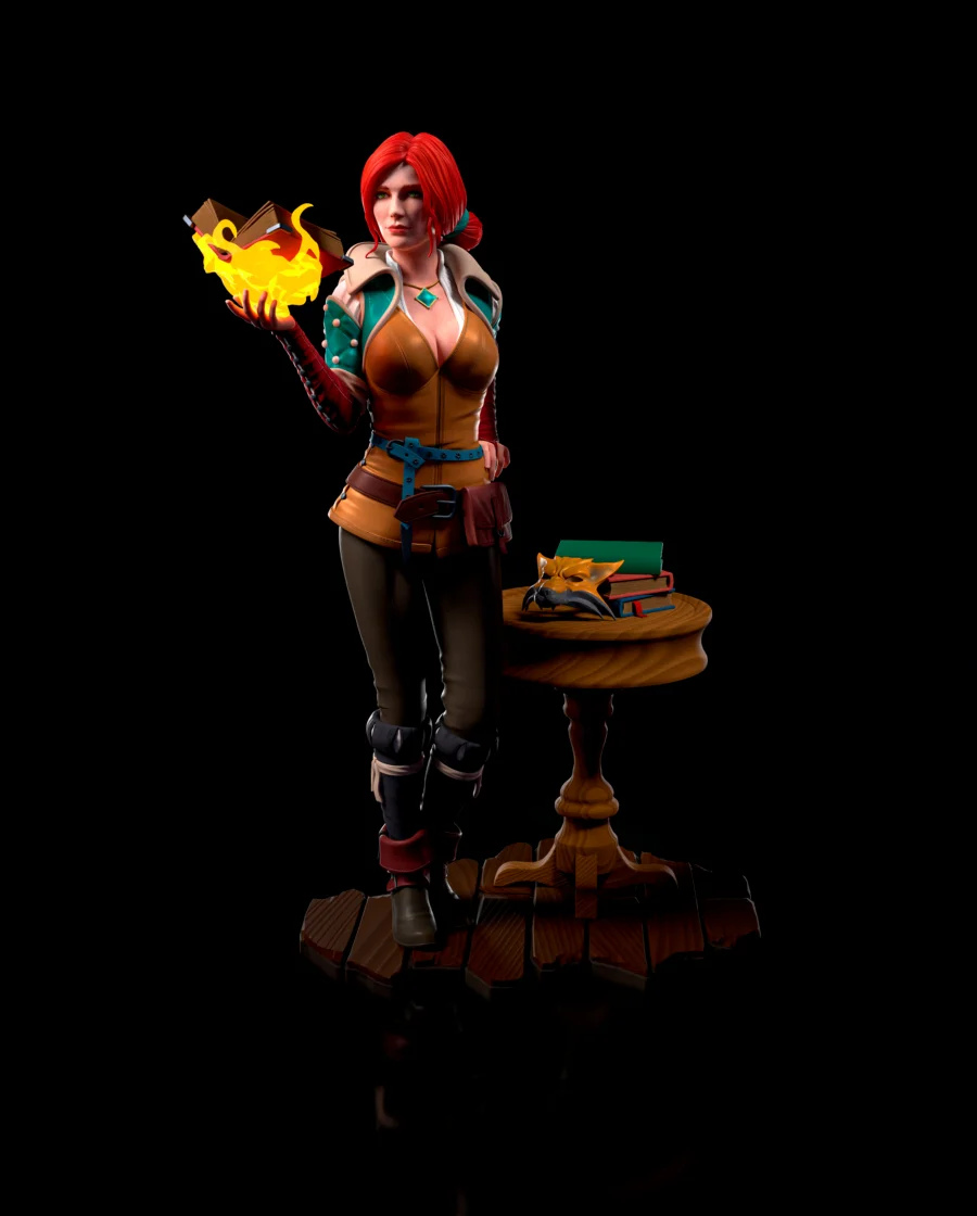 Triss Merigold – The Witcher STL render Triss Merigold – E.S Monster 2