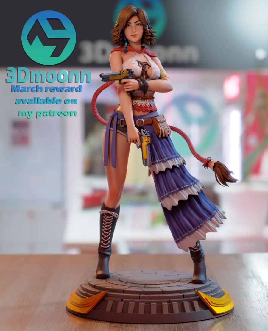 Yuna 3D printable STL figurine preview image