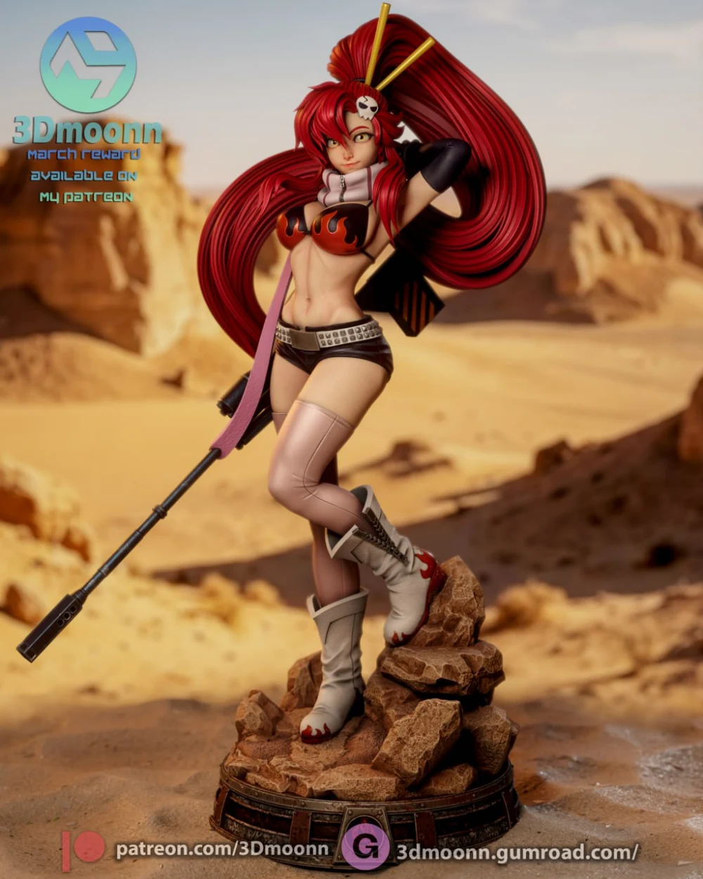 3Dmoonn Gurren Lagann Yoko Littner