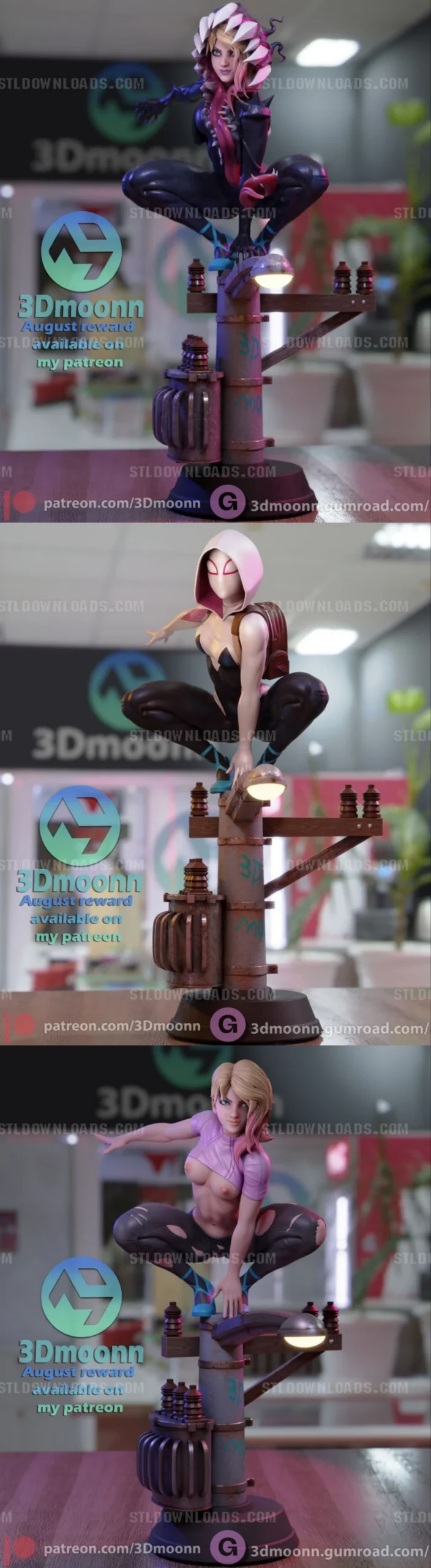 3Dmoonn Spider Gwen scaled