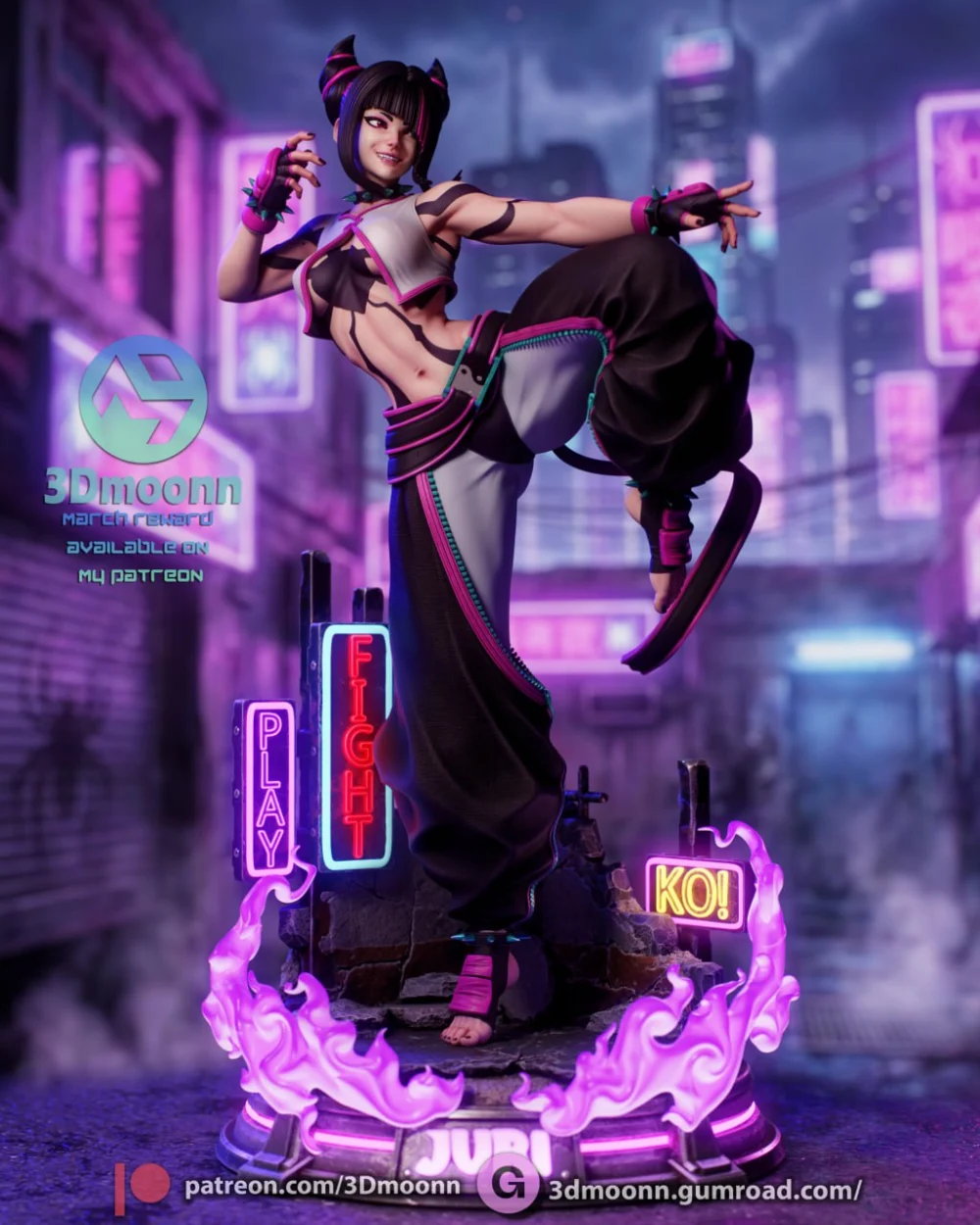 3Dmoonn Street Fighter Juri