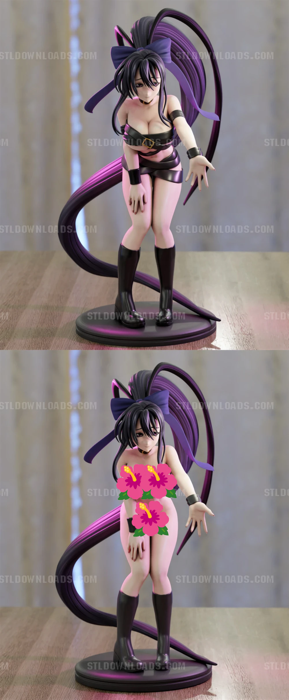Akeno Himejima STL Model – High School DxD STL render Akeno High school – Momoji