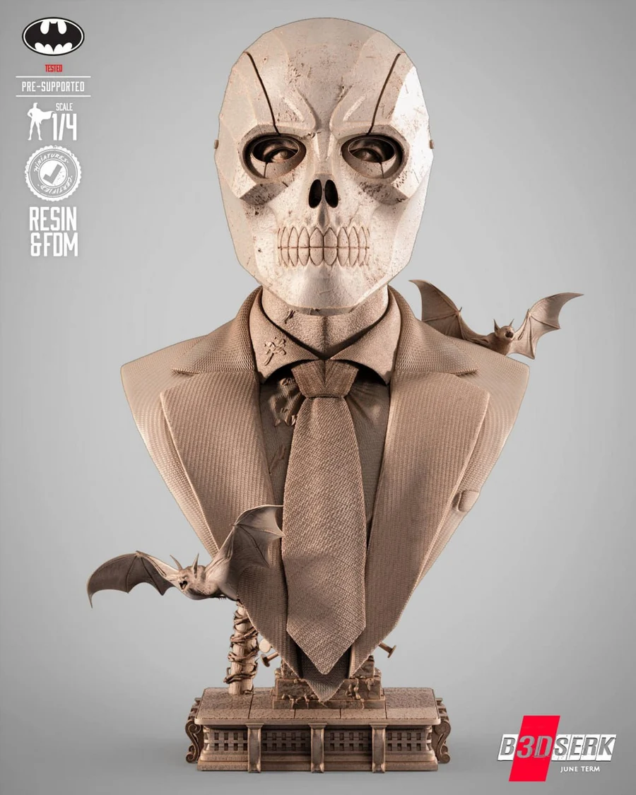 B3DSERK Black Mask Portrait Bust