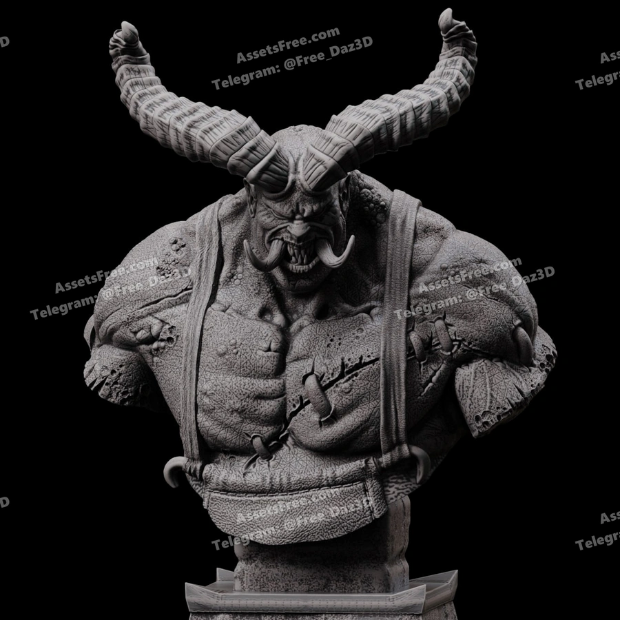 Butcher Bust Pre Supported