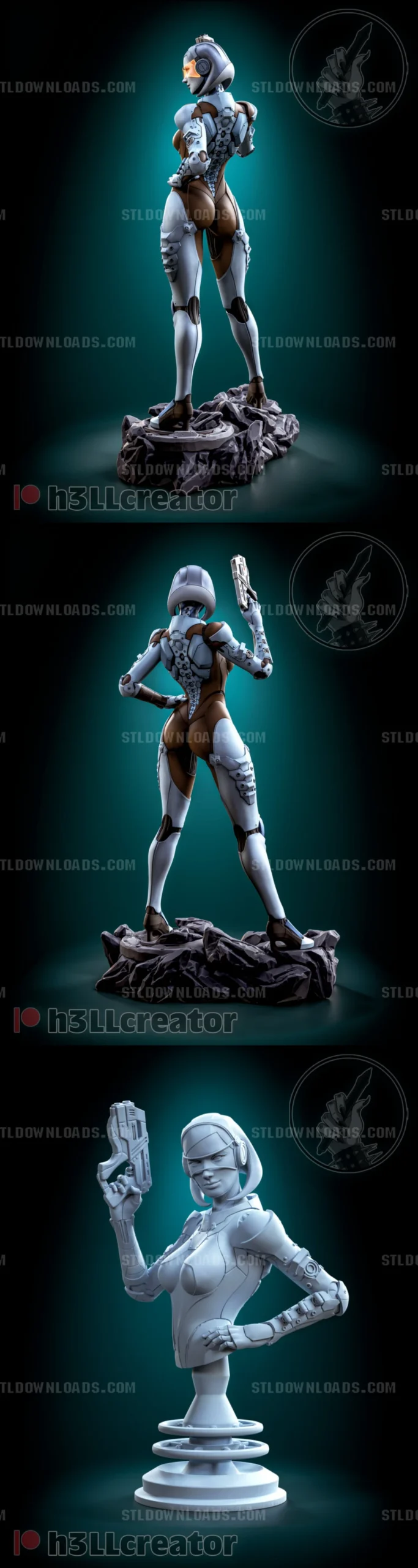 EDI STL Model – Mass Effect STL render H3LL Creator – EDI scaled