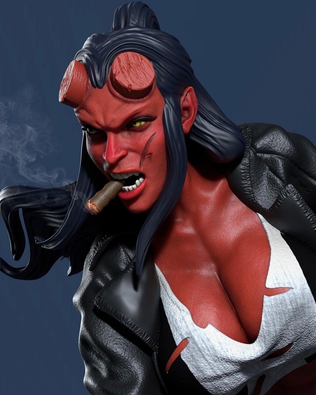 Hellgirl 3D Print Model
