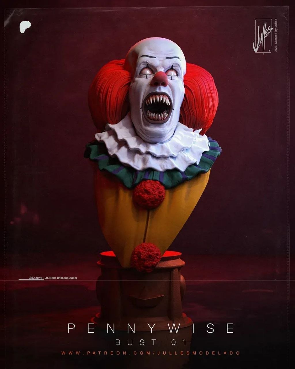 Julles Modelado Pennywise 1990 bust