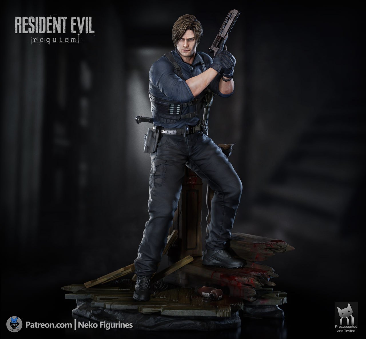 Leon Kennedy Resident Evil Requiem Neko Figurines