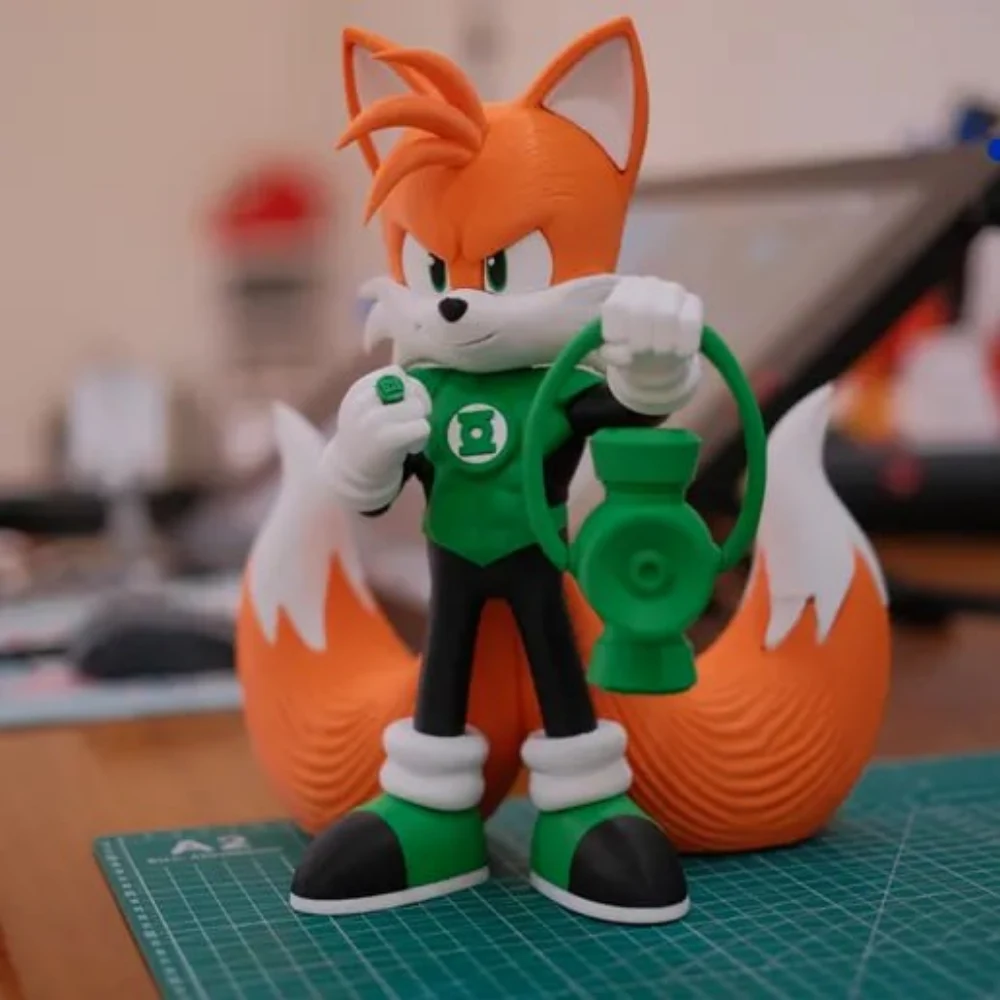 Miles tails prower x green lantern fusion multi