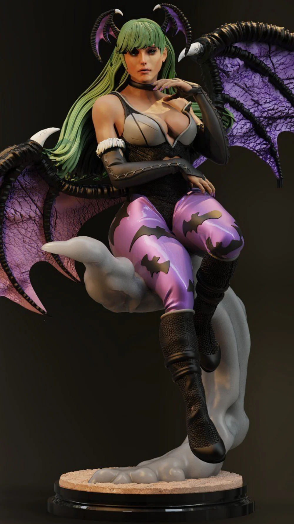 Morrigan Aensland Relaxing from Darkstalkers