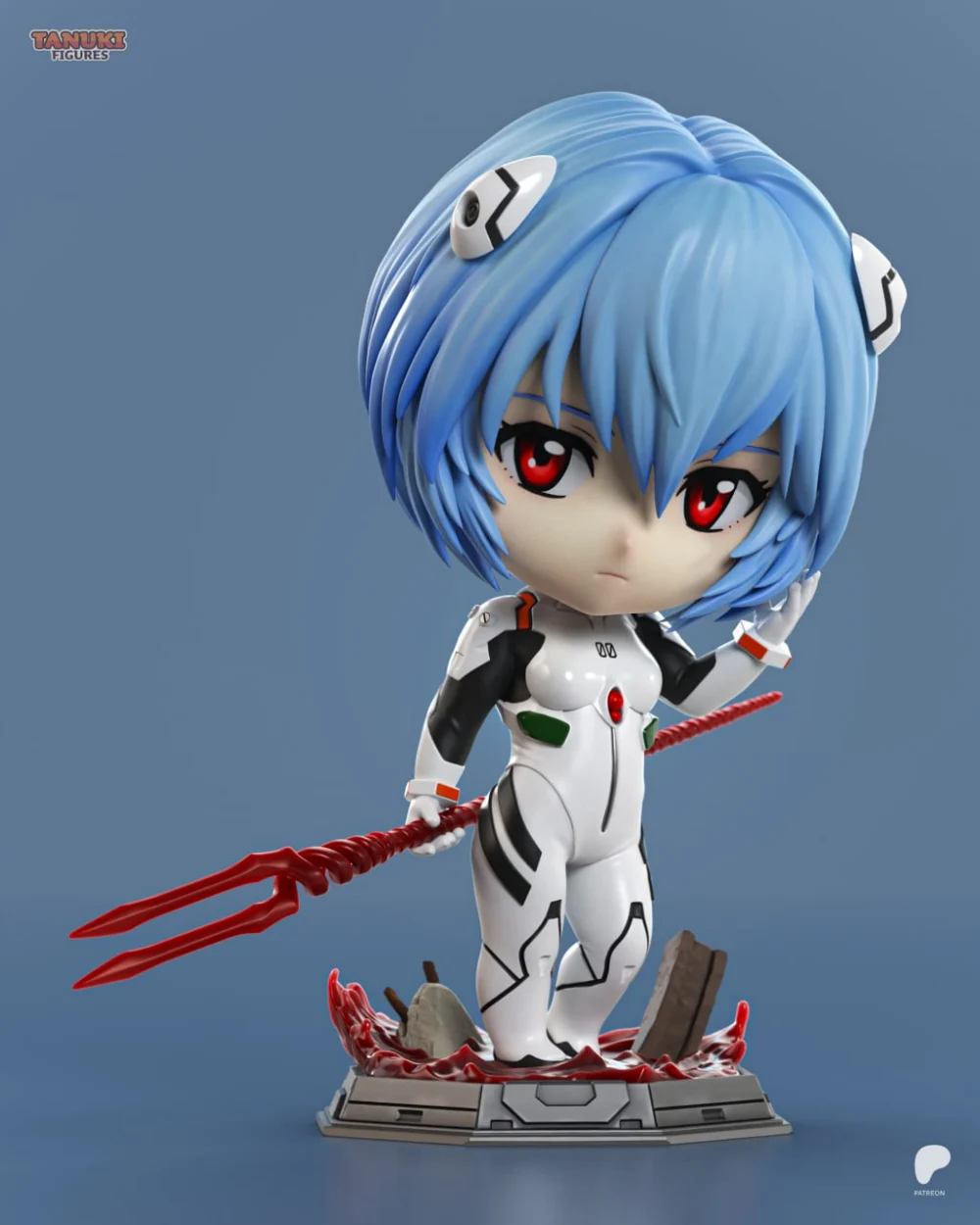 Tanuki Figures Rei Ayanami Evangelion Chibi