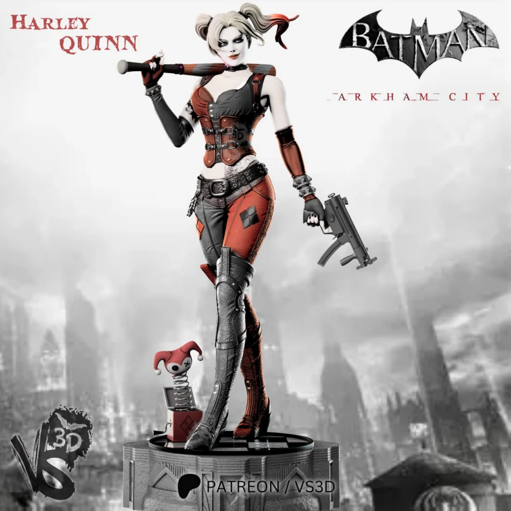 Harley Quinn Arkham – DC Comics STL render VS3D – Harley Quinn Arkham