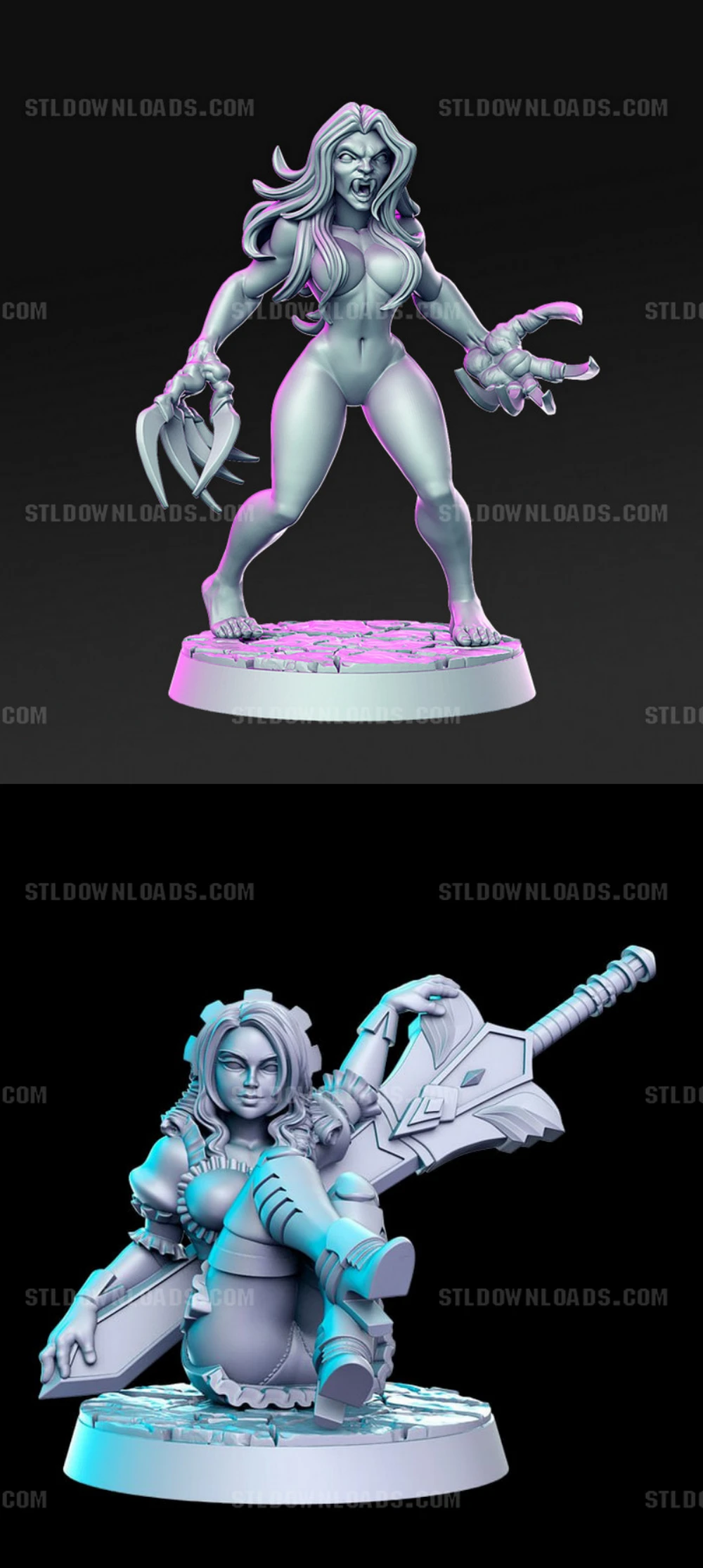 Verana – Female Vampire and Shareena – Maid Guard