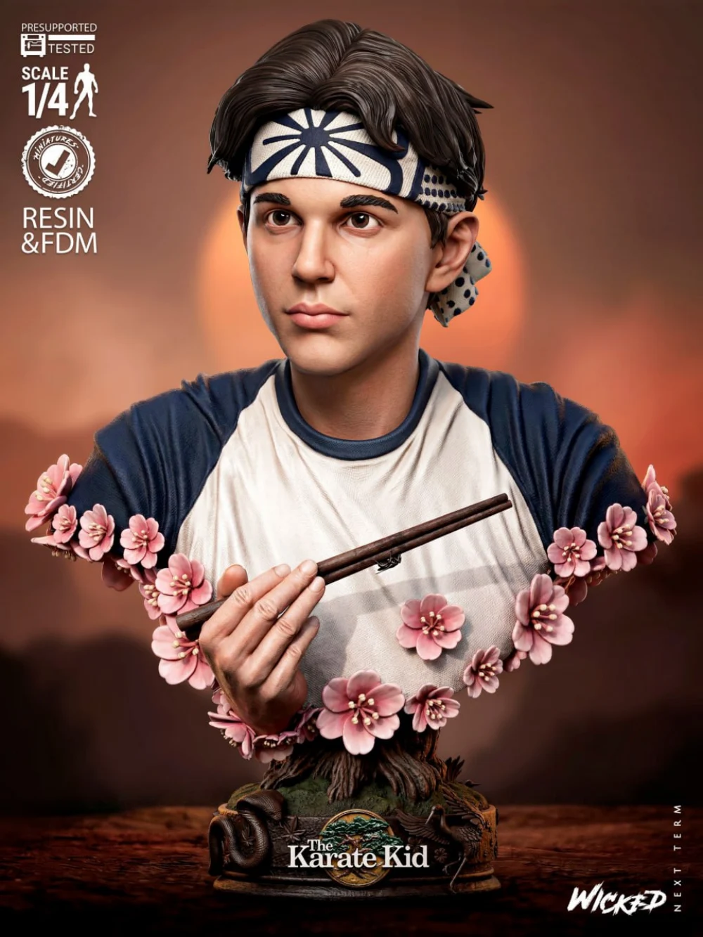 Wicked Daniel Larusso Bust Portrait
