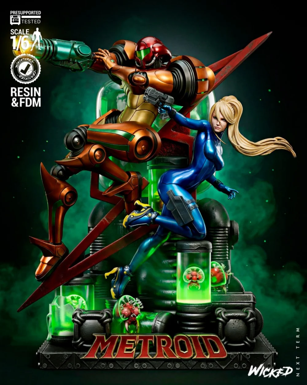 Wicked Metroid Diorama