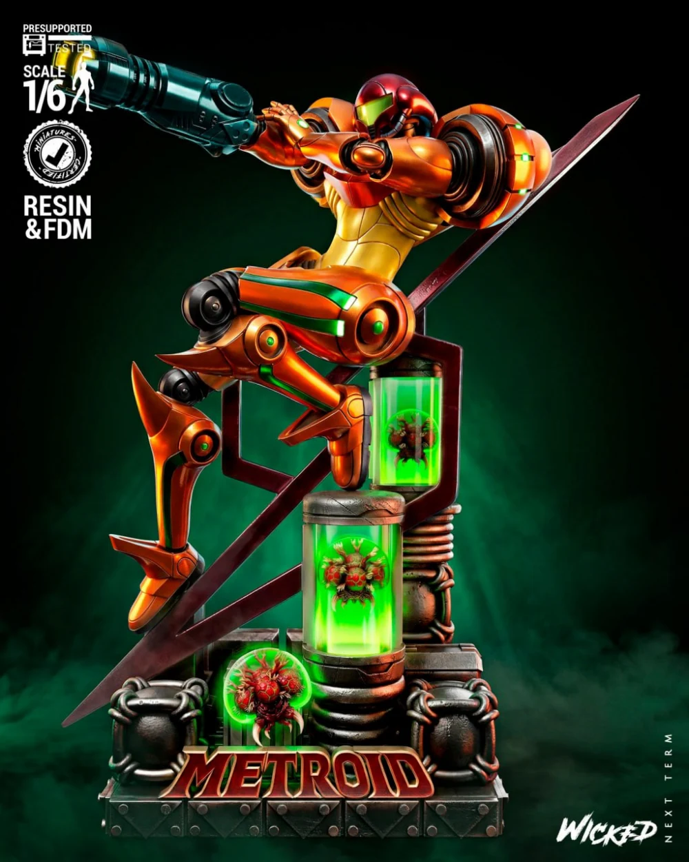 Wicked Samus Varia Suit Sculpture