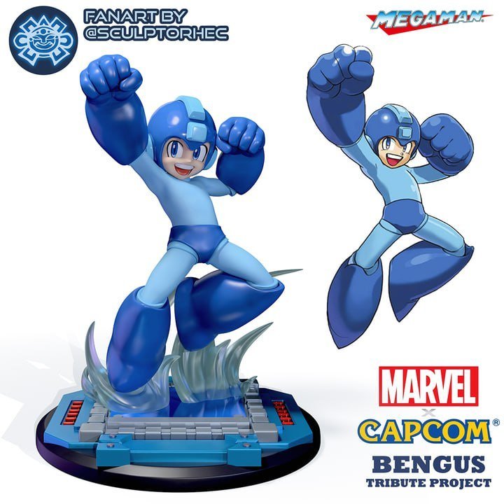 Marvel vs capcom bengus style mega man
