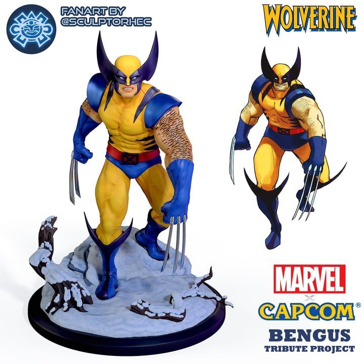Marvel vs capcom bengus style wolverine