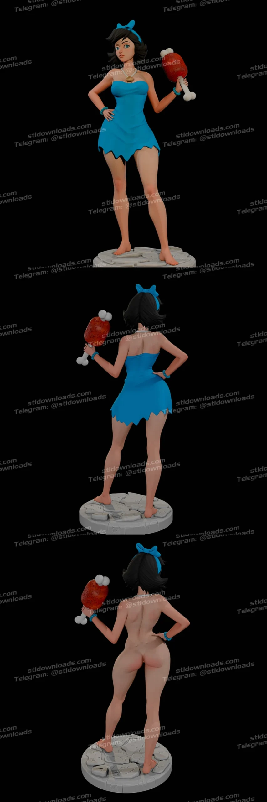 3DMomoji The Flintstones Betty Rubble