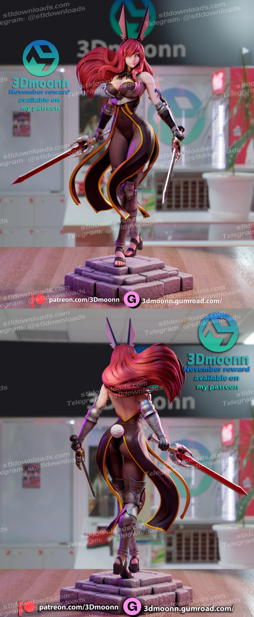 3DMoonn 2024 11 Erza Scarlet Fairy Tail