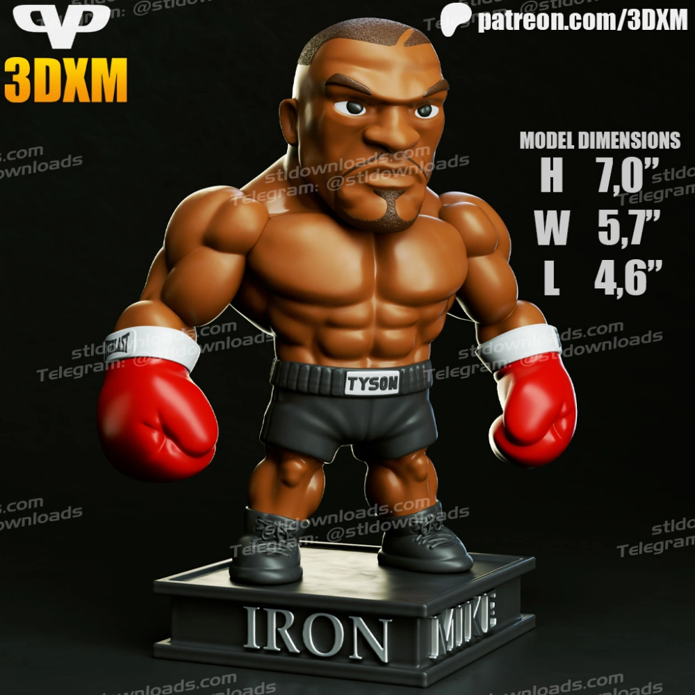 3DXM 2025 02 Mike Tyson Chibi
