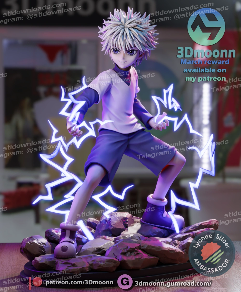 3Dmoonn Killua Hunter X Hunter