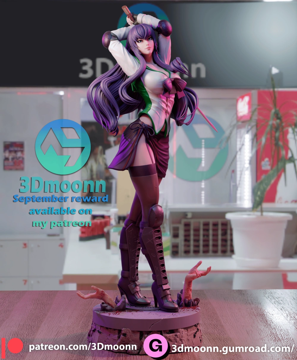 3Dmoonn Saeko Busujima