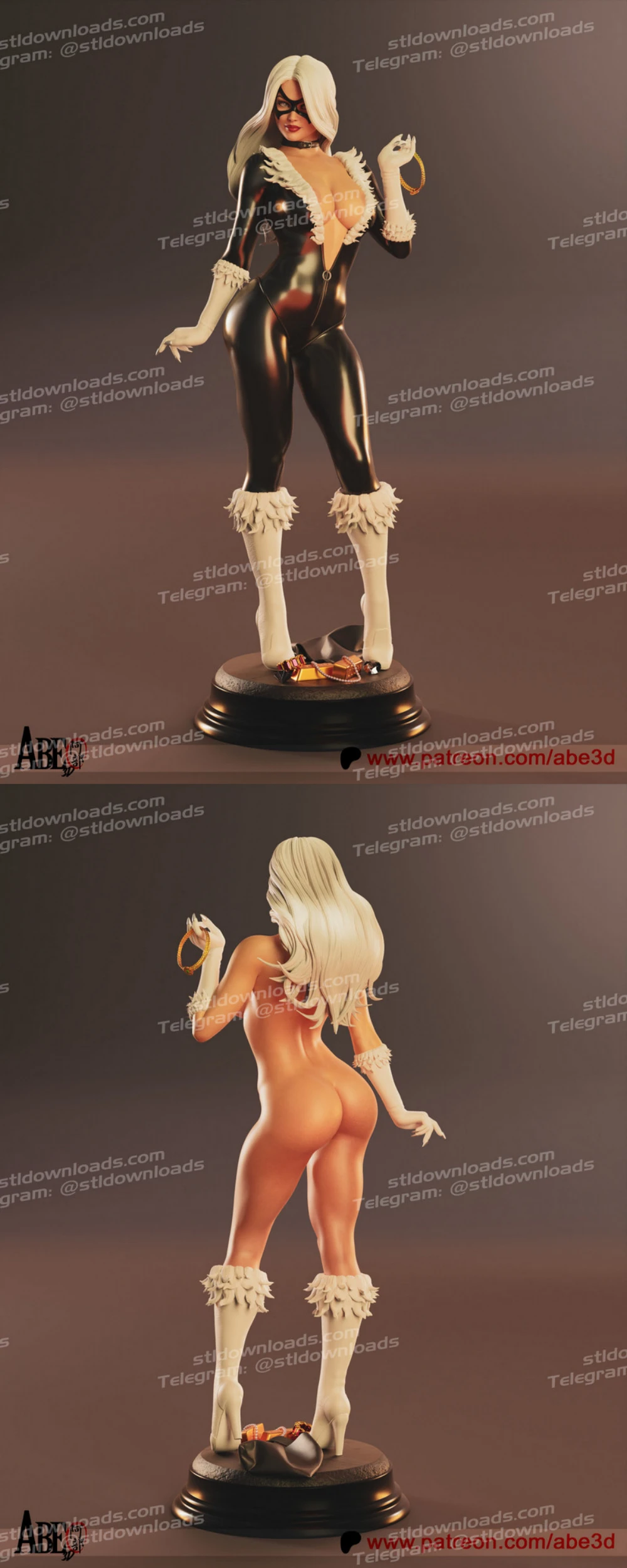 Abe3D 2025 07 Black Cat +nsfw
