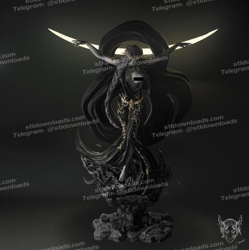 Queen Marika (Elden Ring) STL model for 3D printing