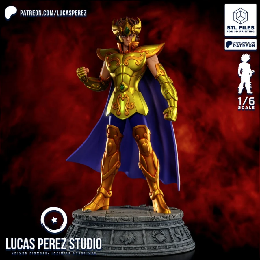 Aioria de Leo Saint Seiya Lucas Perez