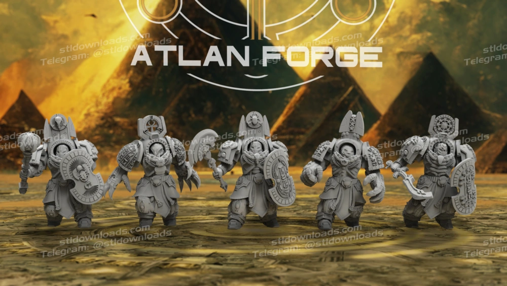 Atlan Forge Aegyptian Assault Nehebkau 3D Print Model