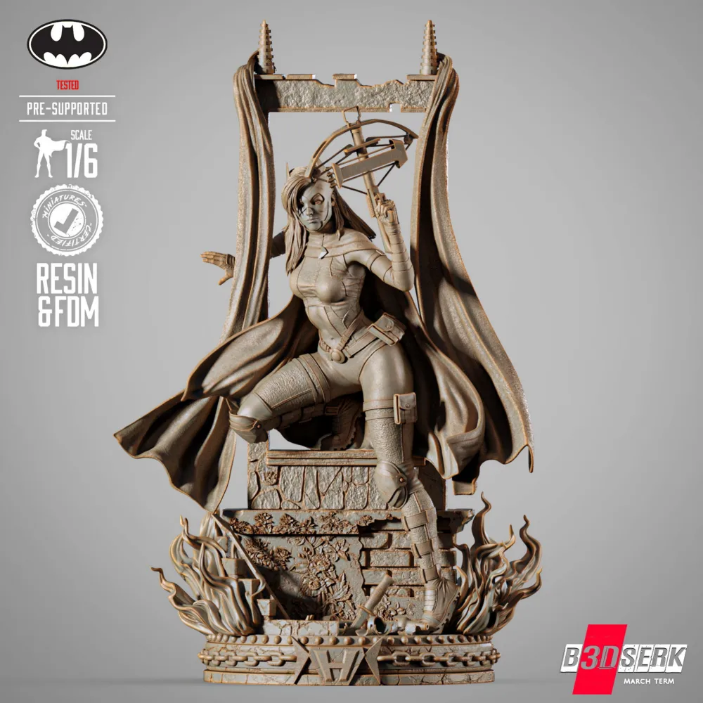 B3DSERK The Huntress Sculpture