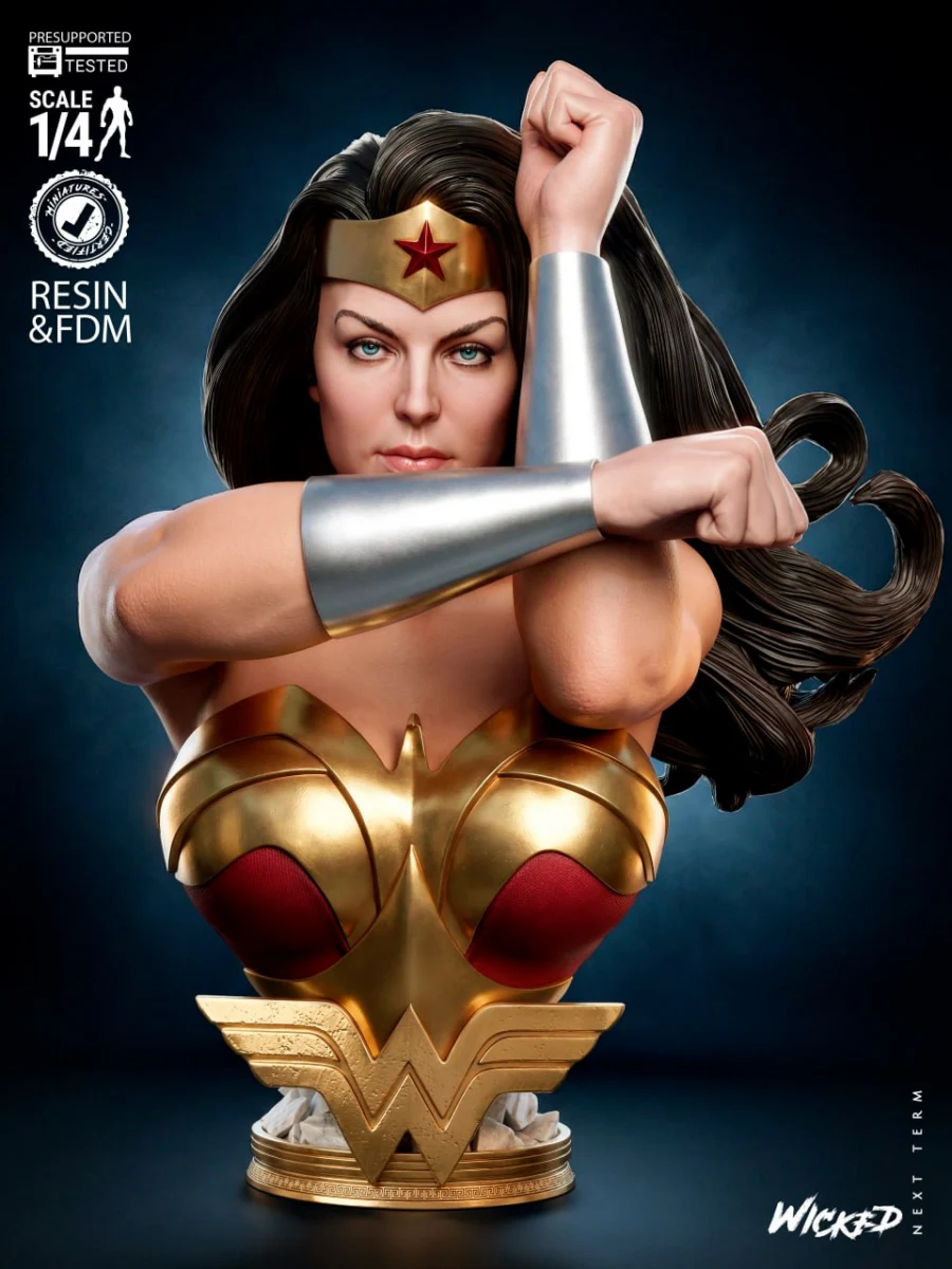 B3DSERK Wonder Woman Bust Portrait