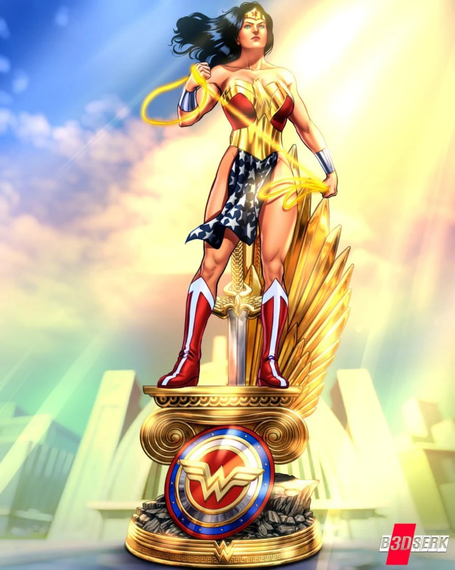 B3DSERK Wonder Woman Sculpture