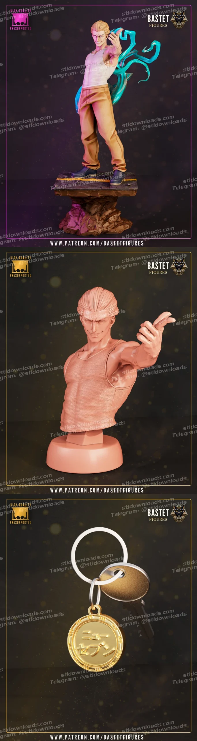 Kinji Hakari (Jujutsu Kaisen) STL model for 3D printing